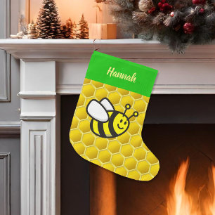 Honeybee-Cartoon Großer Weihnachtsstrumpf