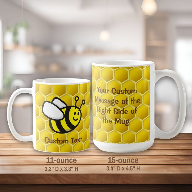 Honeybee-Cartoon Kaffeetasse (Von Creator hochgeladen)