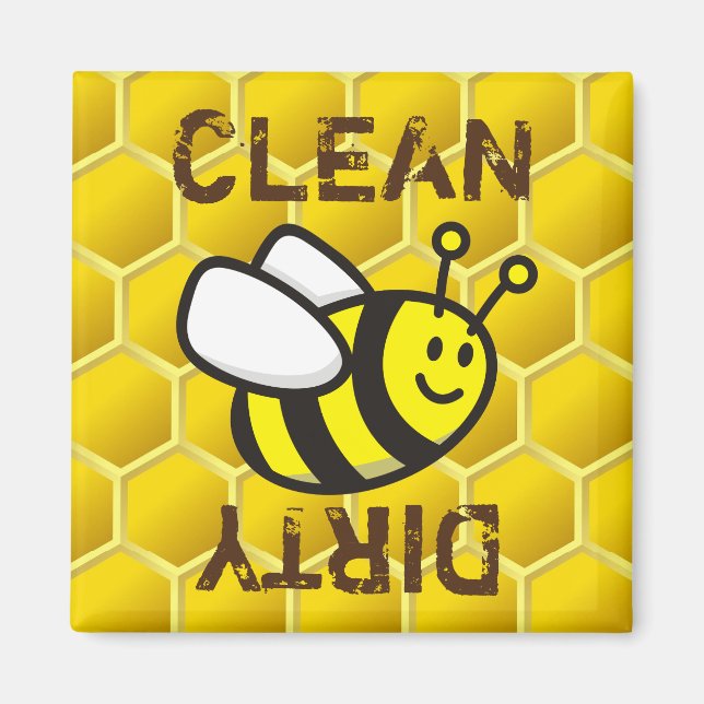 Honeybee-Cartoon Magnet (Vorne)