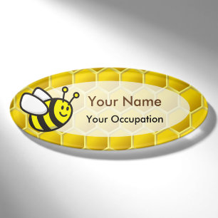 Honeybee-Cartoon Namenschild