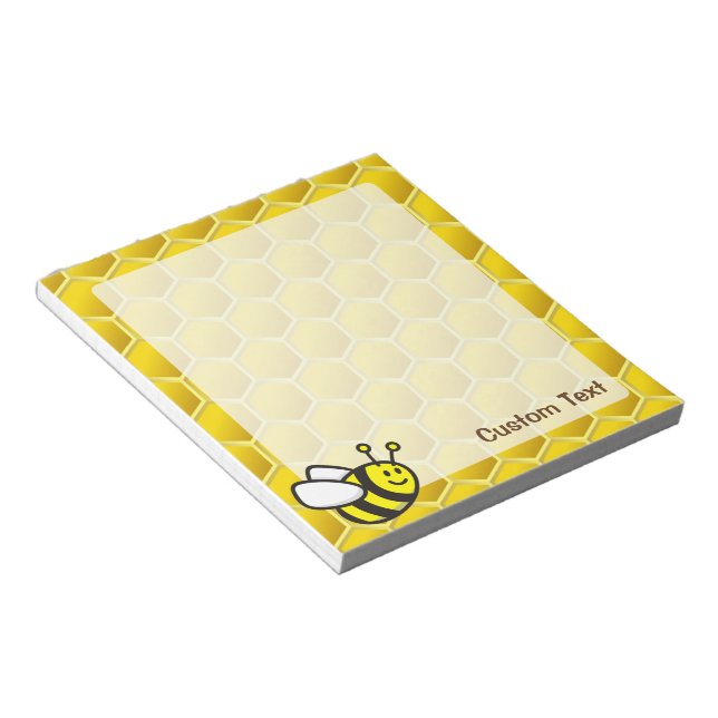 Honeybee-Cartoon Notizblock (angewinkelt)