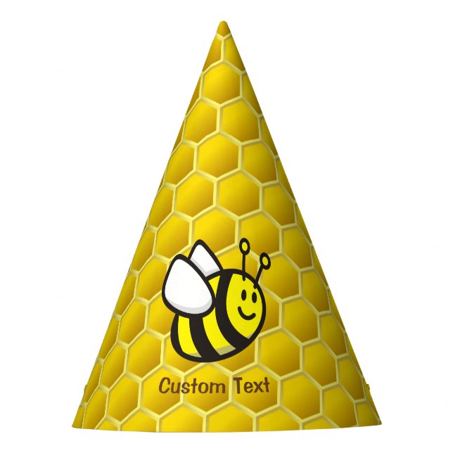 Honeybee-Cartoon Partyhütchen (Vorderseite)