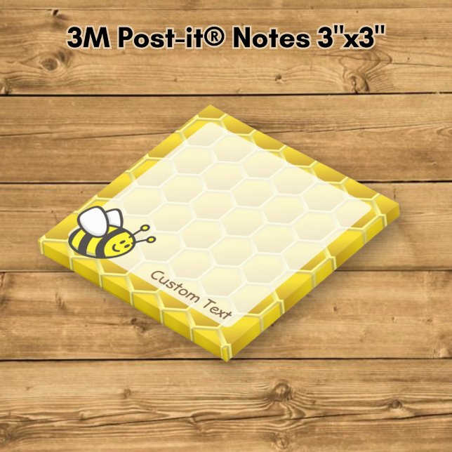 Honeybee-Cartoon Post-it Klebezettel (Von Creator hochgeladen)