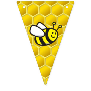 Honeybee-Cartoon Wimpelkette