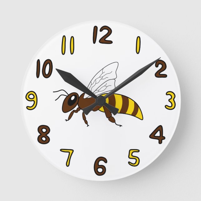 Honeybee Clock Große Wanduhr (Vorderseite)