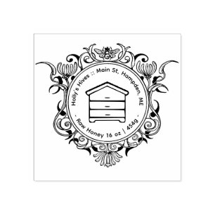 Honeybee Frame HONEY Bive und Netto Tragfähigkeit Gummistempel