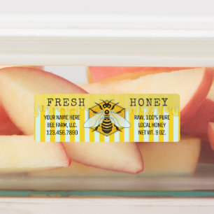 Honeybee Honeycomb Apiary Bee Business Honey Jar Etiketten
