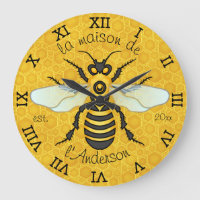 Honeybee Honeycomb French Bee Family Name Elegant