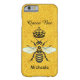 Honeybee Honeycomb Queen Bee Crown Custom Name Case-Mate iPhone Hülle (Rückseite)