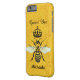 Honeybee Honeycomb Queen Bee Crown Custom Name Case-Mate iPhone Hülle (Rückseite Links)