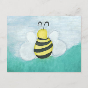 Honeybee Horizontal Postcard Postkarte