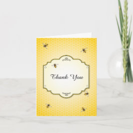 Honeybee Mother to Bee Baby Shower Vielen Dank Dankeskarte