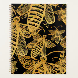 Honeybee Muster Elegant Gold Black Planer