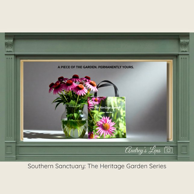 Honeybee & Pink Coneflower Eco-Friendly Tote Tasche (Von Creator hochgeladen)