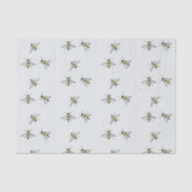 Honeybee Swarm Beekeeper Geschenkpapier Seidenpapier (Vorderseite)