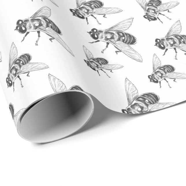 Honeybee Wrapping Paper Honeybee Wrapping Paper Geschenkpapier (Rolleneckpunkt)