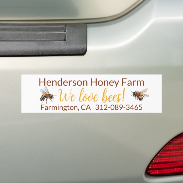 Honeybees Honey Business Autoaufkleber (Auf Auto)