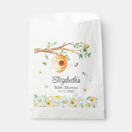 Honeycomb Bee Chamomile Baby Dusche Geschenktütchen