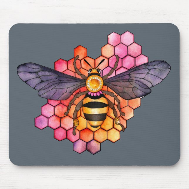 Honeycomb Bee Mousepad (Vorne)