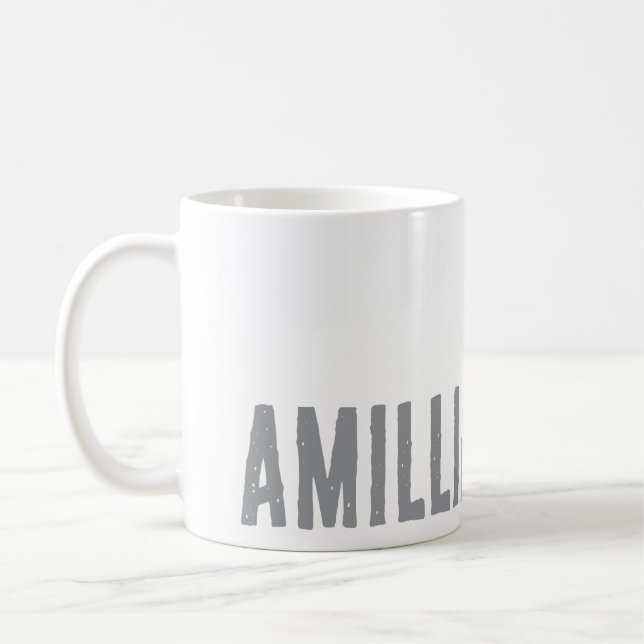 Honeycomb Bee Name Typografie Design Kaffeetasse (Links)