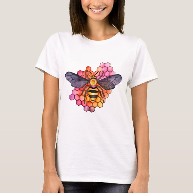 Honeycomb Bee T-Shirt (Vorderseite)