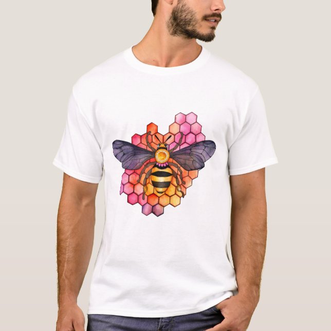 Honeycomb Bee T-Shirt (Vorderseite)