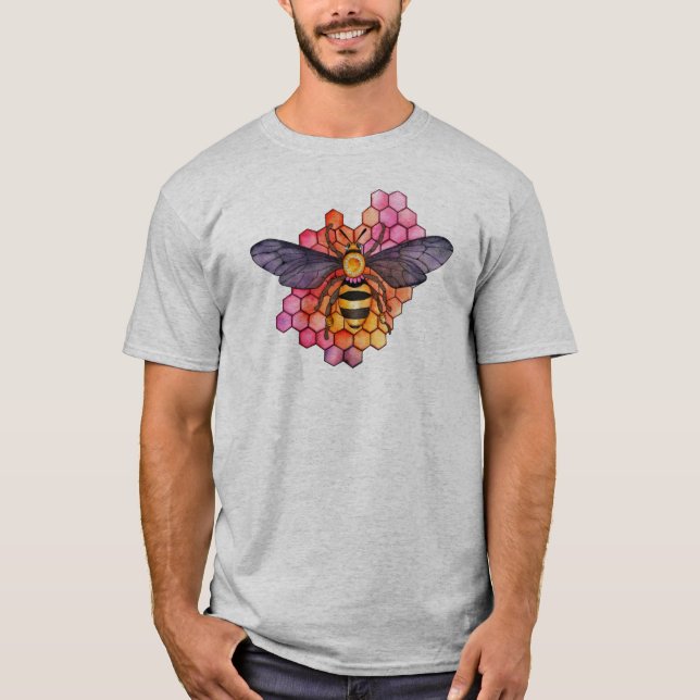 Honeycomb Bee T-Shirt (Vorderseite)
