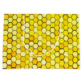 Honeycomb Bee Themed Große Geschenktüte