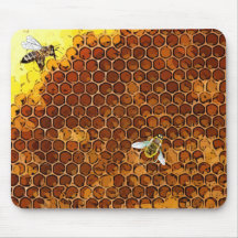 Honeycomb Beehive Honey Bee Mouse Pad