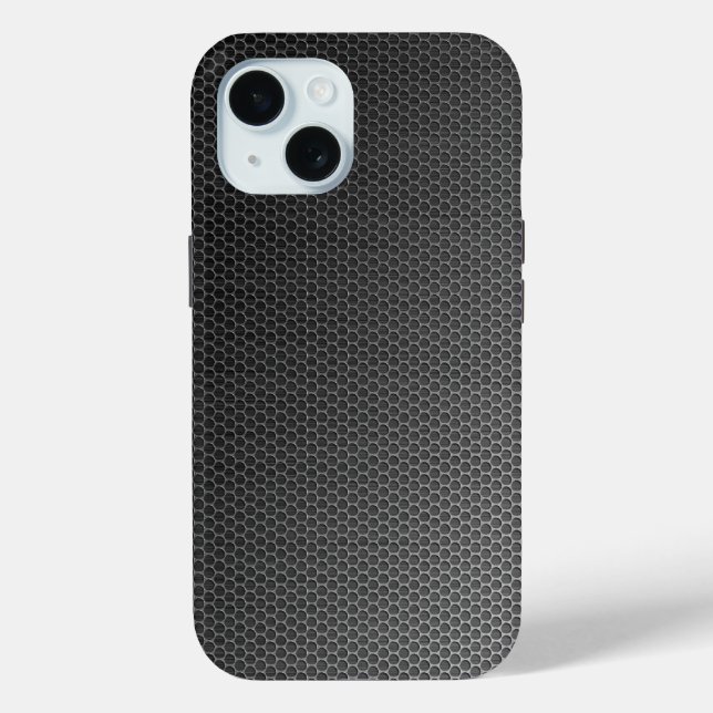 Honeycomb Brushed Metal Grill Case-Mate iPhone Hülle (Rückseite)