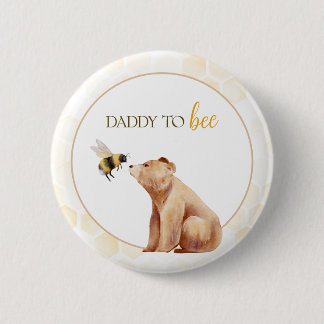 Honeycomb daddy to Bee Baby Bear Baby Dusche Button