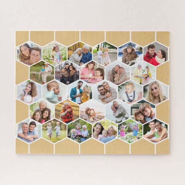 Honeycomb Foto Collage Custom Bild 500 Stück (Horizontal)