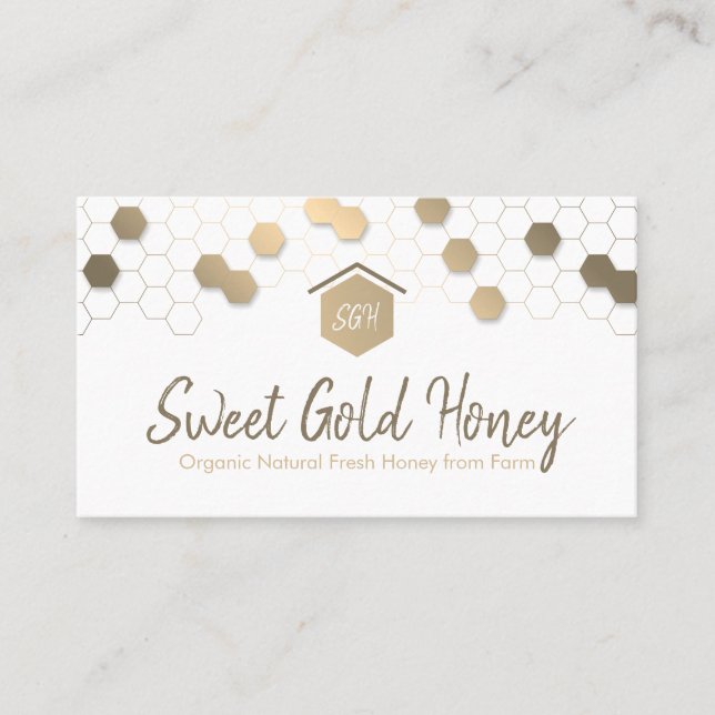 Honeycomb Gold Zuhause Real Anwesen Visitenkarte (Vorderseite)