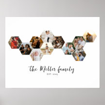 Honeycomb Hexagon Foto Collage 11 Bilder Familien