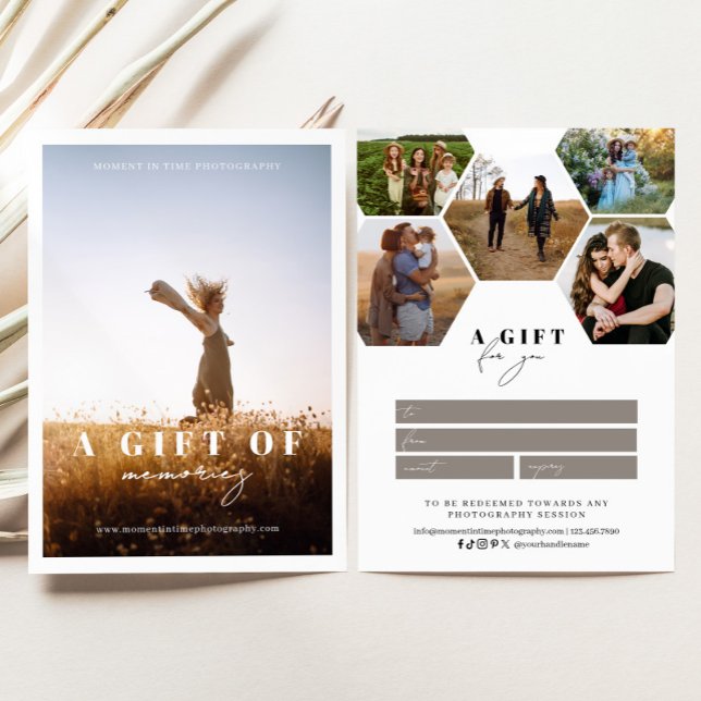 Honeycomb Hexagon Fotografy Gift Certificate (Von Creator hochgeladen)