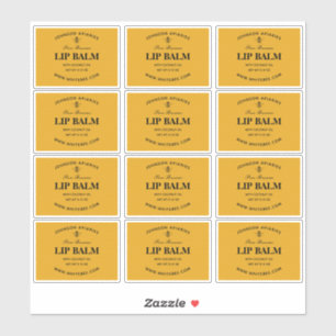 Honeycomb Lip BeesWachs Balm Labels