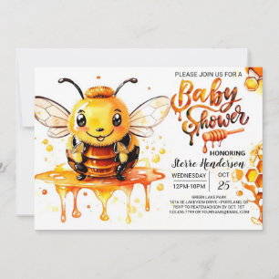 Honeycomb Magic Whimsical Baby Dusche Einladung