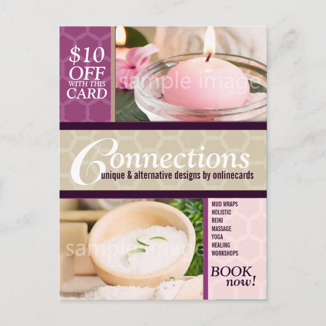 Honeycomb Modern Foto Vorlage Business Postkarte (Vorderseite)