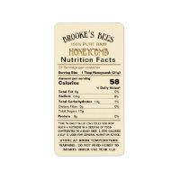Honeycomb Nutrition facts - Säugling & Storage Inf