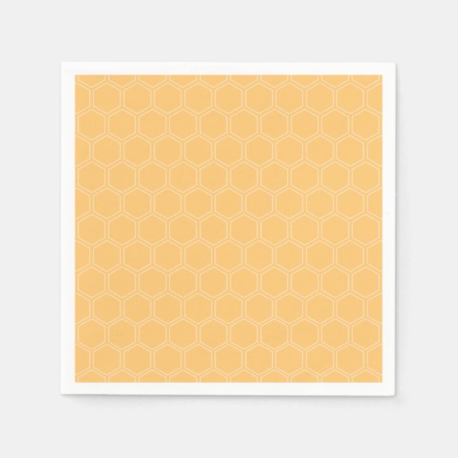 Honeycomb Pattern Bumblebee Baby Dusche Serviette (Vorderseite)