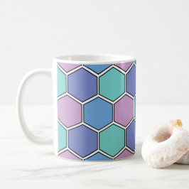 Honeycomb Pattern Pastelle Kaffeetasse