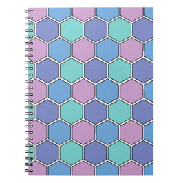 Honeycomb Pattern Pastelle Notizblock