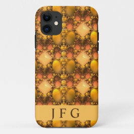 Honeycomb Yellow Fraktal Art Monogram Case-Mate iPhone Hülle