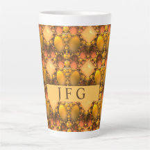 Honeycomb Yellow Fraktal Art Monogram