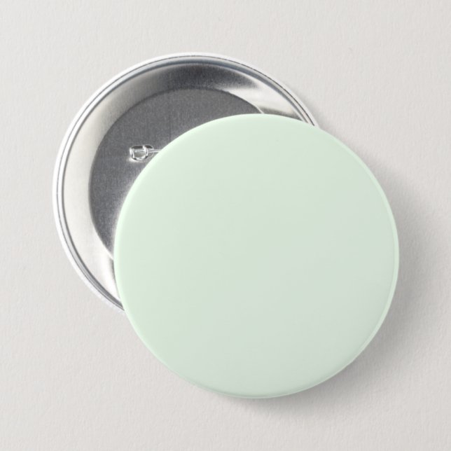Honeydew Melon Green F0FFF0 Farbe mit Namensoption Button (Vorne & Hinten)