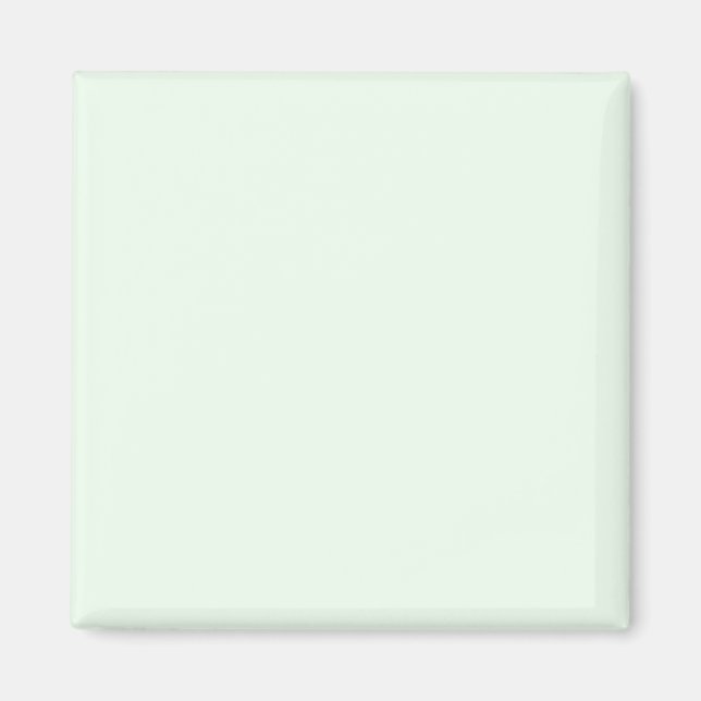 Honeydew Melon Green F0FFF0 Farbe mit Namensoption Magnet (Vorne)