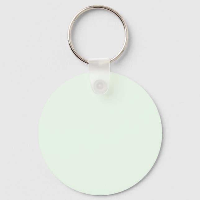 Honeydew Melon Green F0FFF0 Farbe mit Namensoption Schlüsselanhänger (Vorderseite)