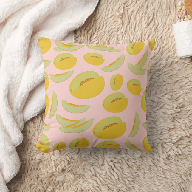 Honeydew Melons Fruchtmuster Kissen (Decke)