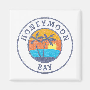 Honeymoon Bay, St. John, Usvi Faded Classic Style Magnet