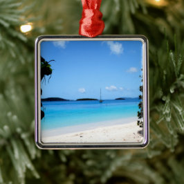 Honeymoon Bay (St. Thomas, USVI) Ornament Aus Metall